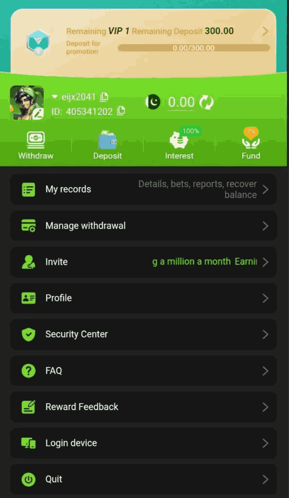 Capri Game  Login